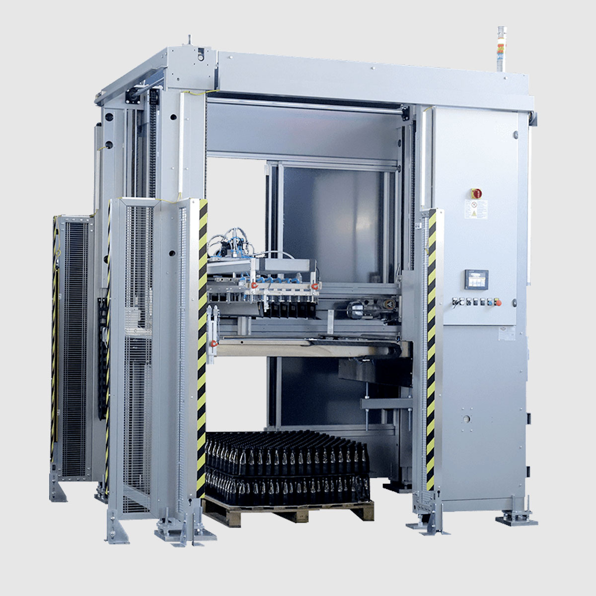 Automatic Depalletizer with Inflating Tubes System