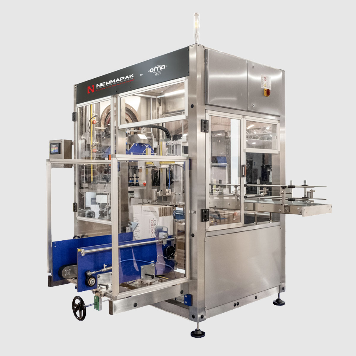 Monobloc with Integrated Case Erector and Sealer