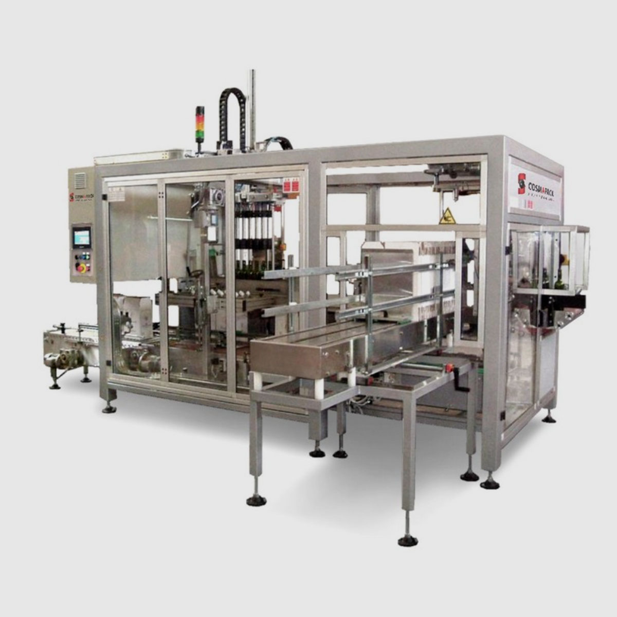Monobloc with Integrated Case Erector and Sealer