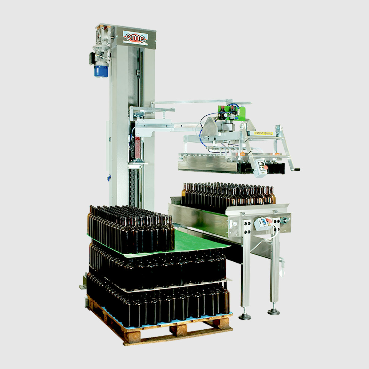 Semi Automatic Bottle Depalletizer